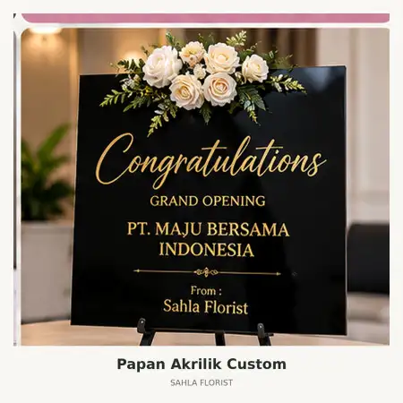 Papan Bunga Akrilik Cikarang Barat